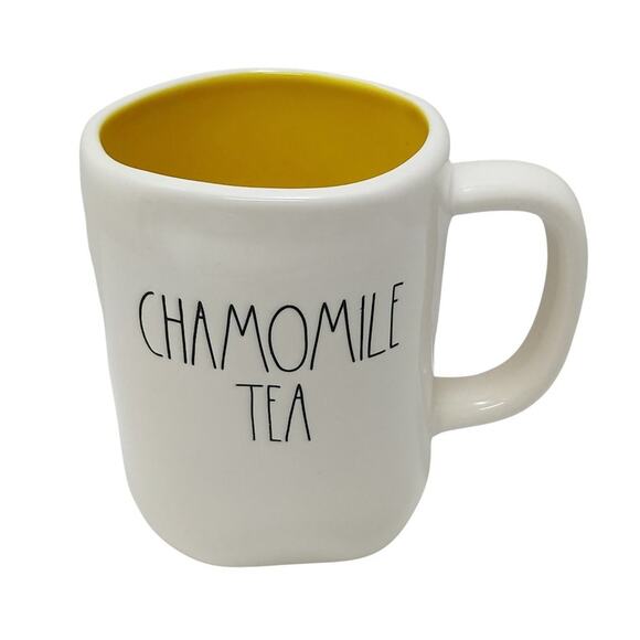 Rae Dunn "GREEN TEA" & "CHAMOMILE TEA" Mug Set - Picture 5 of 6